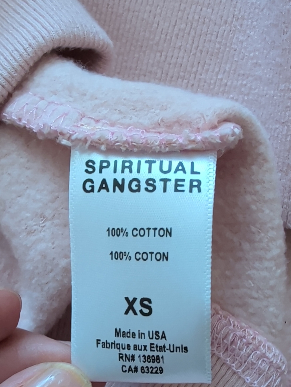 NWT Spiritual Gangster Rebirth Zuma Sweatshirt Size XS - Picture 8 of 8